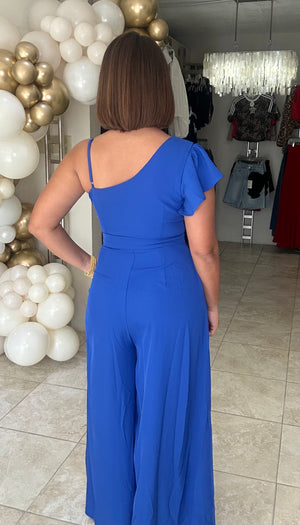 Royal Twist Front Jumpsuit