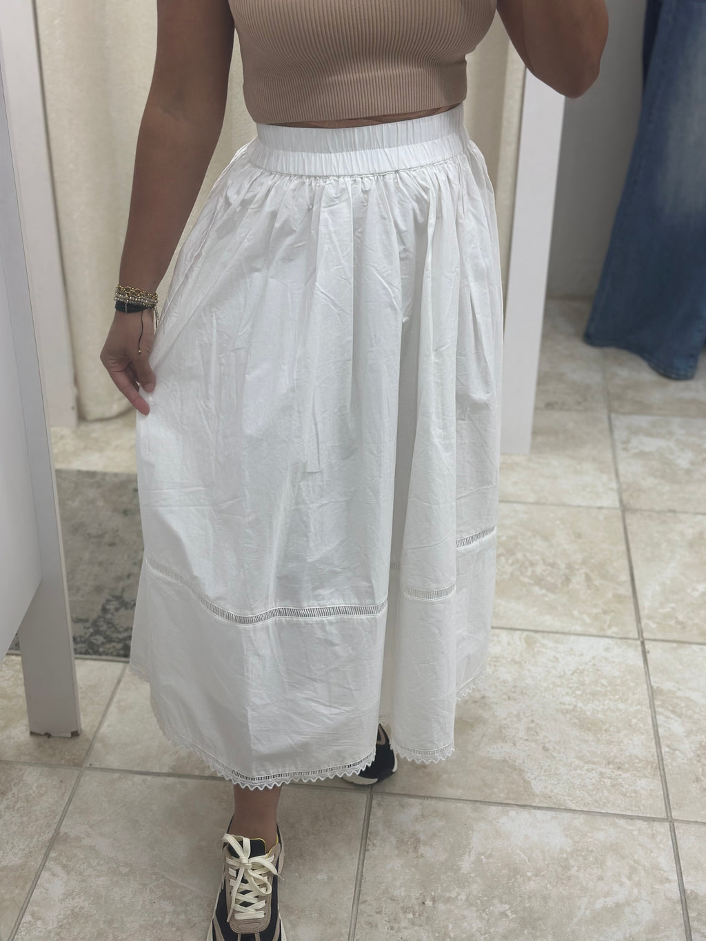 White Long Skirt