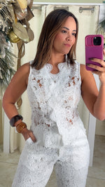 White Vest and Pants Set