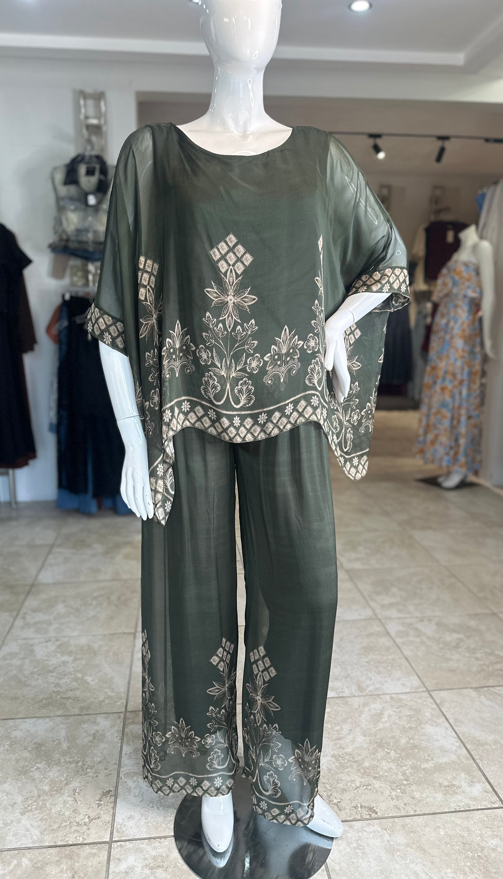 Nude Printed  Italian Set