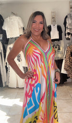 Satin Halter Resort Dress