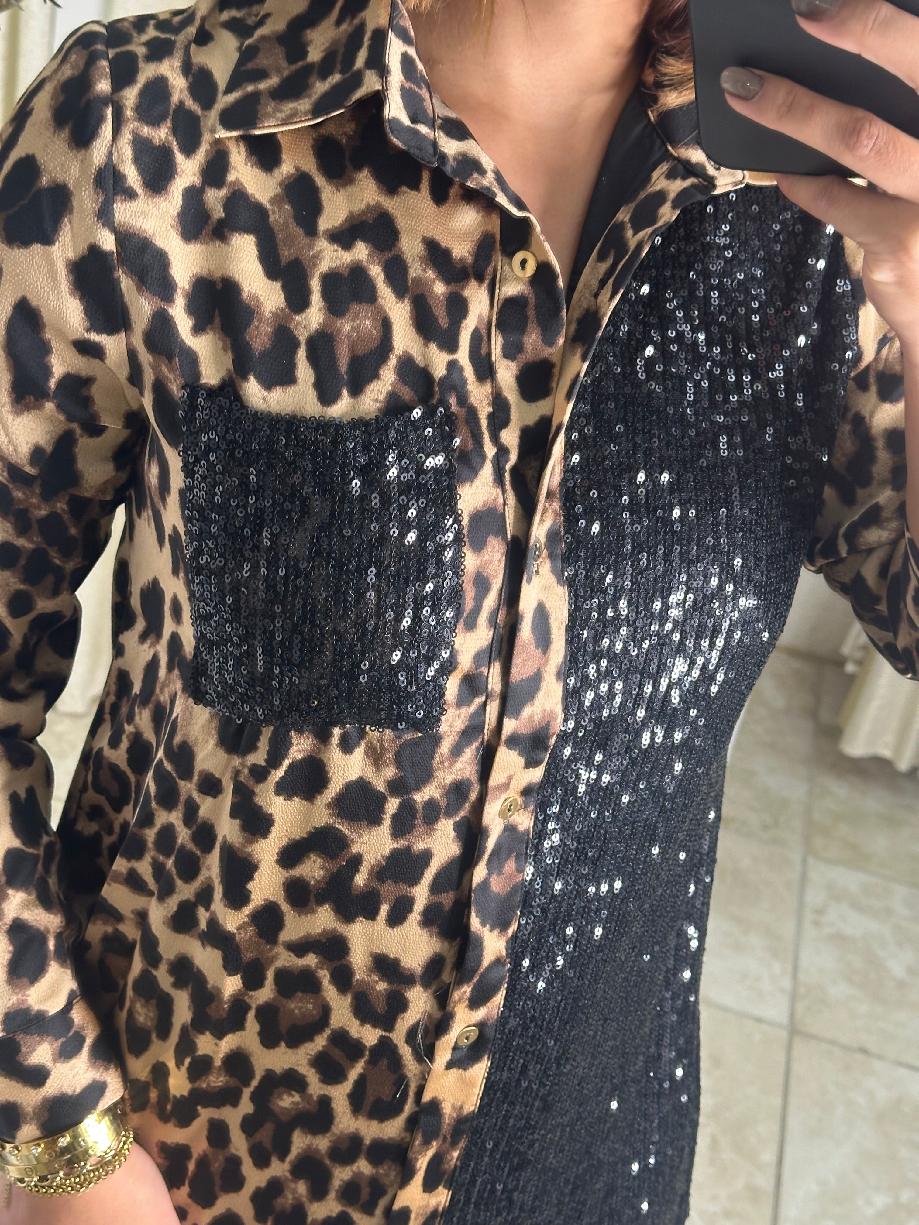 Leopard Shirt Dress