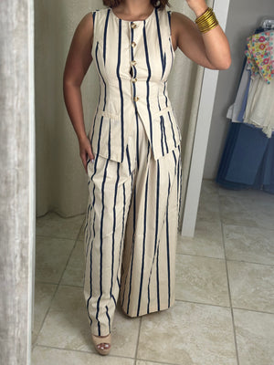 Striped Pant Set