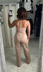 Nude Tube Top & Pants Set
