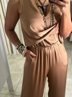 Café Silk Jumpsuit