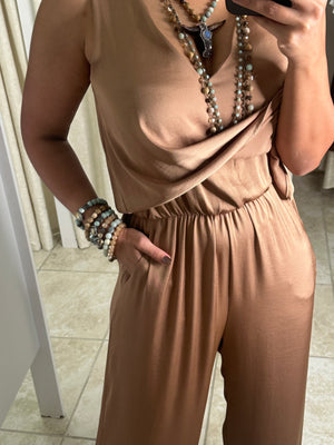 Café Silk Jumpsuit