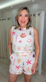 Summer Printed Linen Set