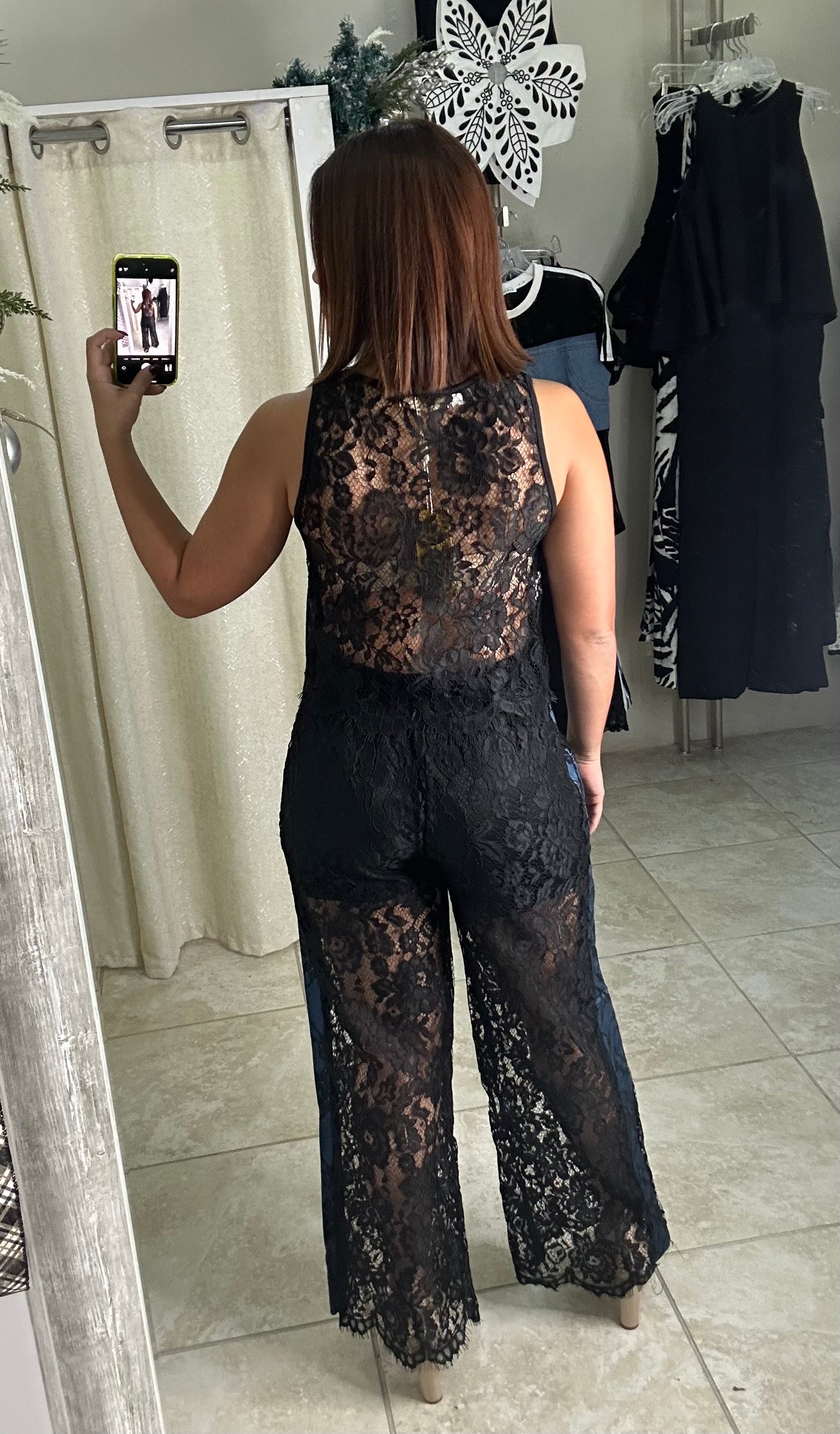 Black Top & Pant Set