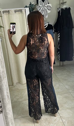 Black Top & Pant Set