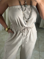 Strapless & Jogger Jumpsuit