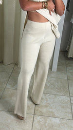 Knitted Top And Long Pants Set