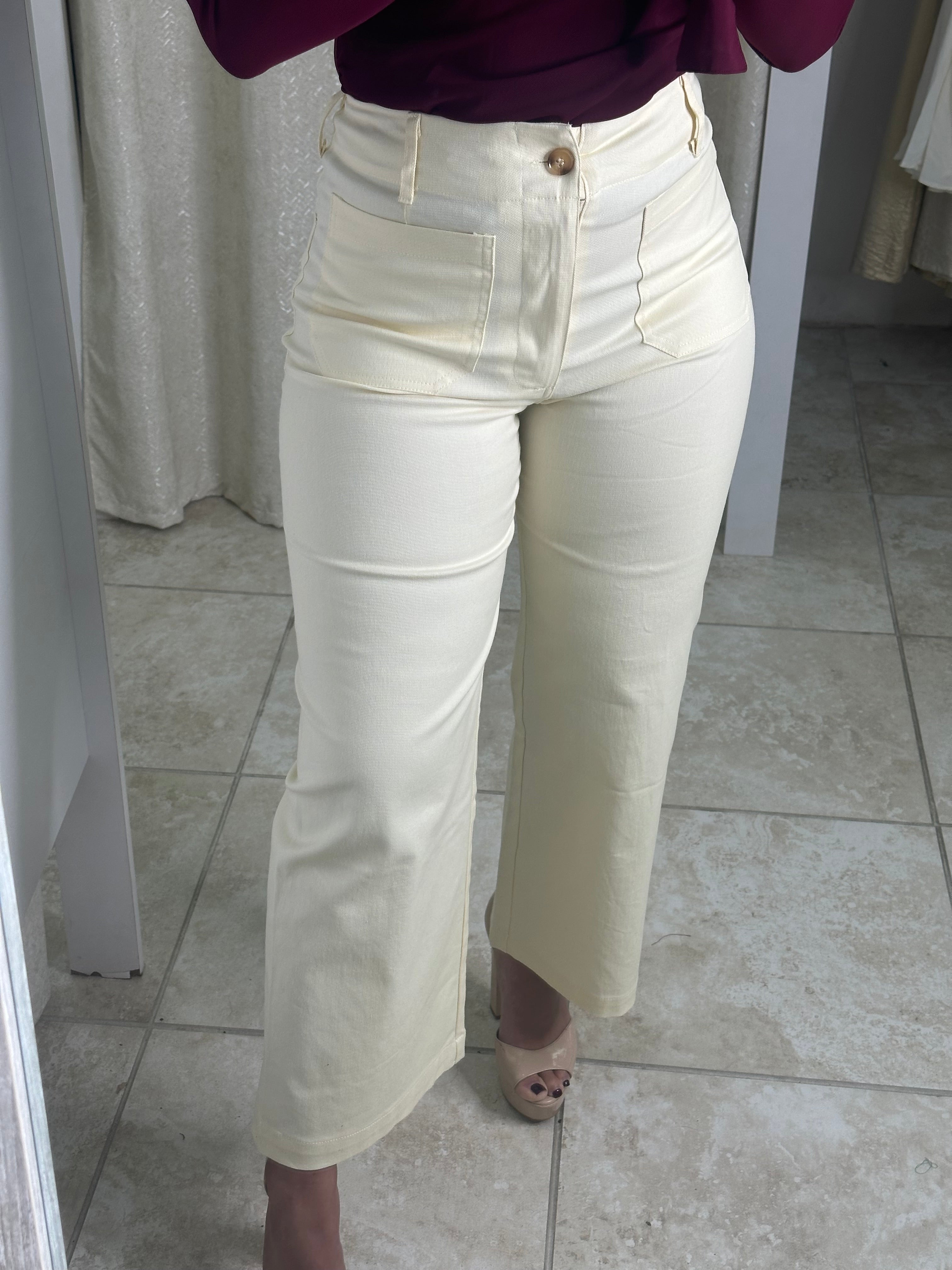 Stretchy Denim Pants