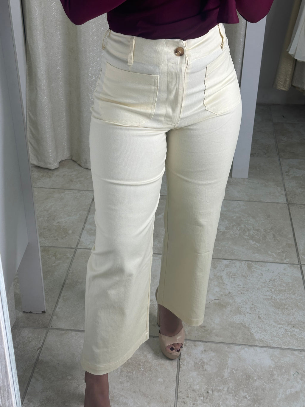 Stretchy Denim Pants