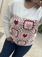Heart Crochet Sweater