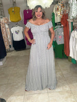 Smoked To Woven Maxi Dress