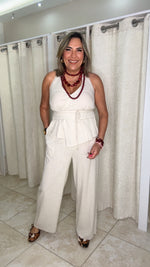 Halter Top & Long Pants Set