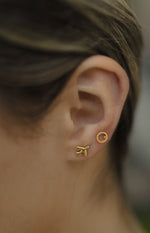POS - Halo Circle Stud Earrings