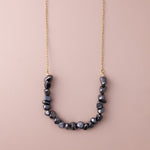 POS - "U" Chips Hematite Medium Necklace