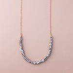 POS - "U" Chips Hematite Medium Necklace