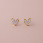 POS - Nacre Heart Stud