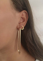 POS - Moon Outline Studs