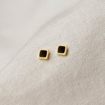 POS -  Midnight Square Studs