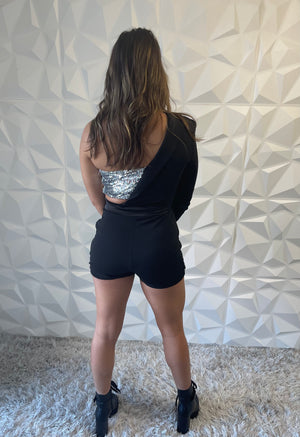 Blazer Sequin Romper