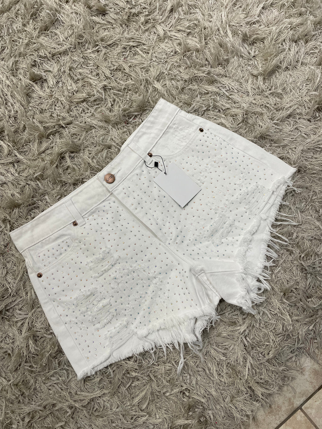 Mid Rise Embellished Short