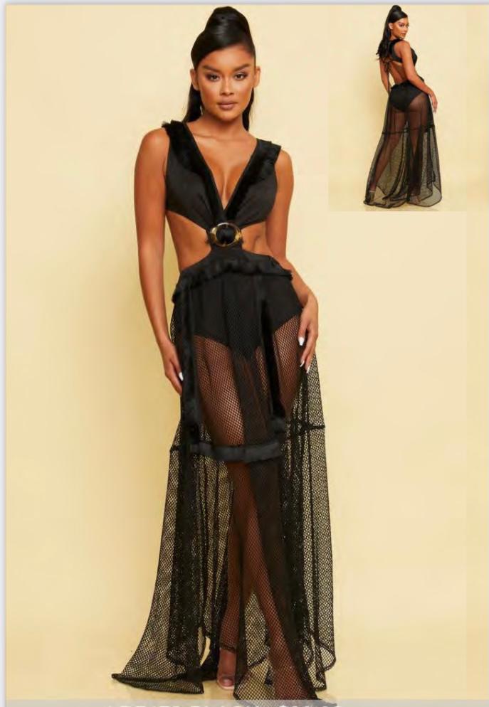 Mesh Resort Maxi Dress